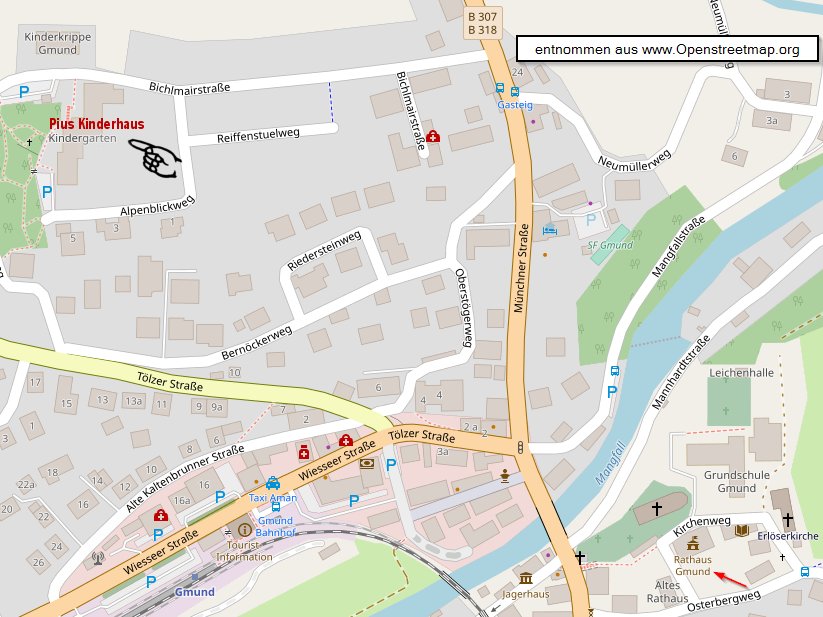 So finden Sie uns - Karte entnommen aus openstreetmap.org