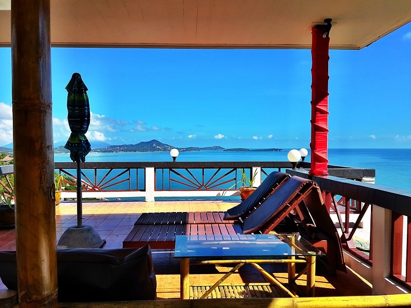 Willkommen Zu Ban Sua Panorama Meerblick Dachterrasse