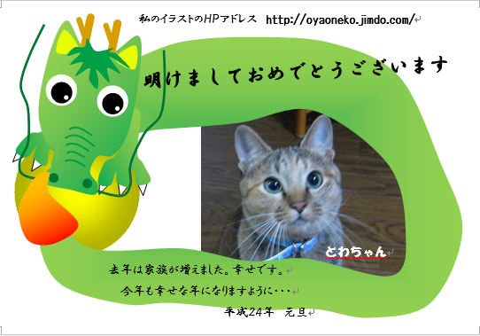 Wordイラスト シェイプアート の部屋 なまけもの親子猫たちの部屋 彼女が何かを描いたよ Wordイラスト