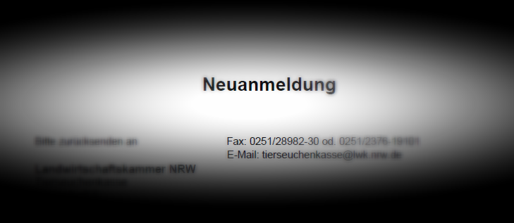 Gar nicht so schlimm wie es wirkt: Die Anmeldung bei der Tierseuchenkasse.