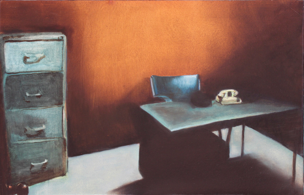 "Room II" 25M (81x54cm) Oil on paper mounted on canvas