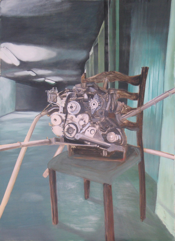 "Chair" 100x80cm Oil on paper