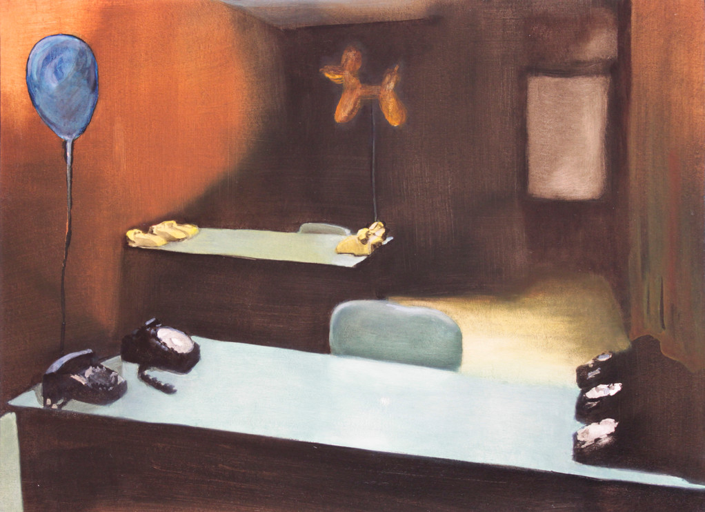 "Room I" 25M (81x54cm) Oil on paper mounted on canvas