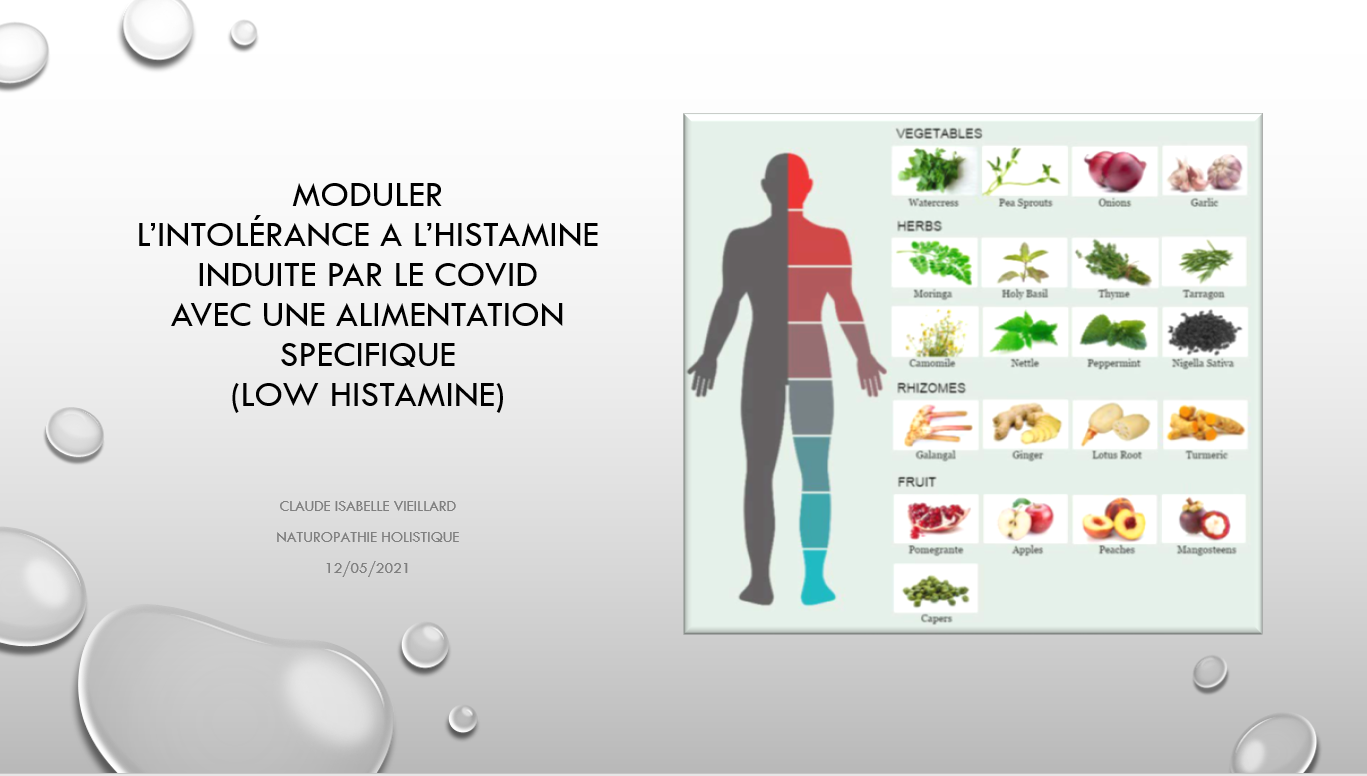 Intolérance à l'Histamine induite par le Covid : l'intérêt de différencier l'alimentation