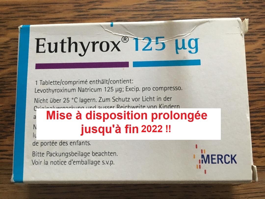 L'euthyrox au lactose sera maintenu jusqu'à fin 2022