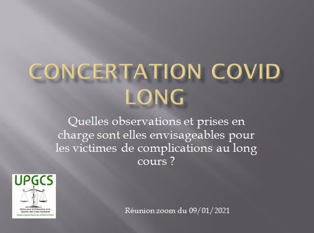 Compte rendu de la concertation UPGCS "Covid longs"