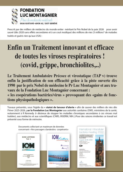 Un traitement innovant et efficace de toutes les viroses respiratoires, publication Nicolson-Brogna-Escarguel