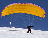 parapente a ski