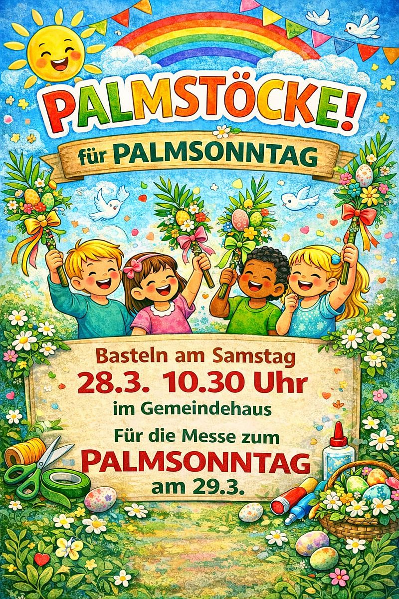 Palmstöcke für Palmsonntag