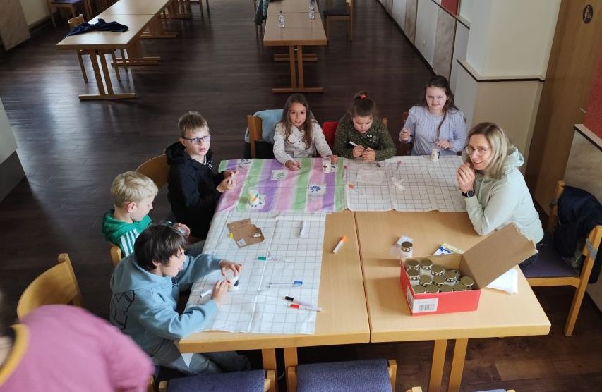 Erstkommunionkinder in Aktion