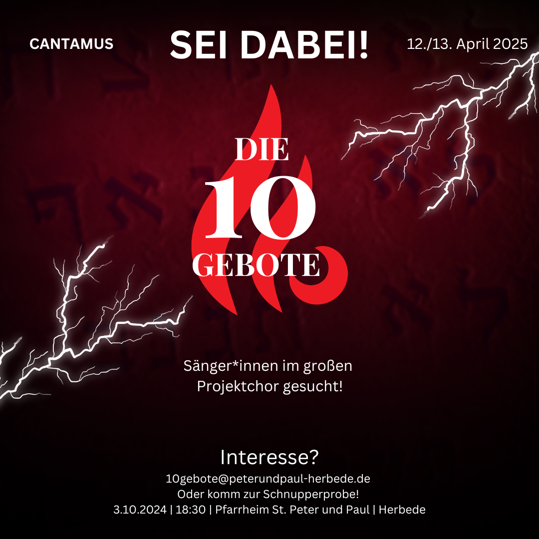 Die 10 Gebote - Das neue Pfarrei Musicalprojekt