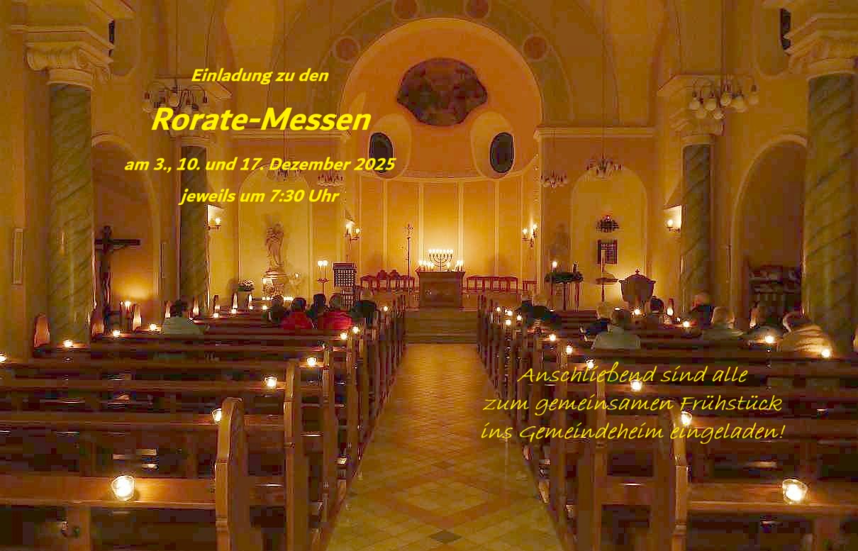 Einladung zu Rorate-Messen in St. Josef