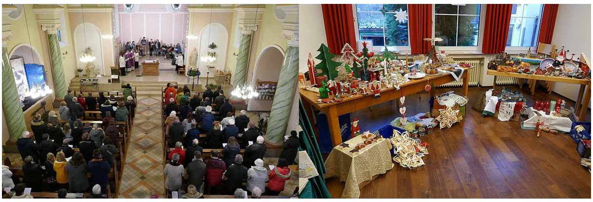 Familiengottesdienst und Weihnachtsmarkt