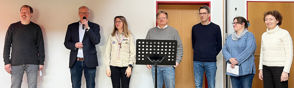 v.l.: U. Kestler, M. Schwermann, A. Aurich, M. Birke, T. Fischer, J. Haverkamp, E. Pelka. Es fehlt: M.M. Seidel