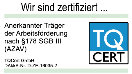 LEDERER_training ist anerkannter Träger der Arbeitsförderung nach § 178 SGB III (AZAV) für Maßnahmen der Agentur für Arbeit und der Jobcenter 