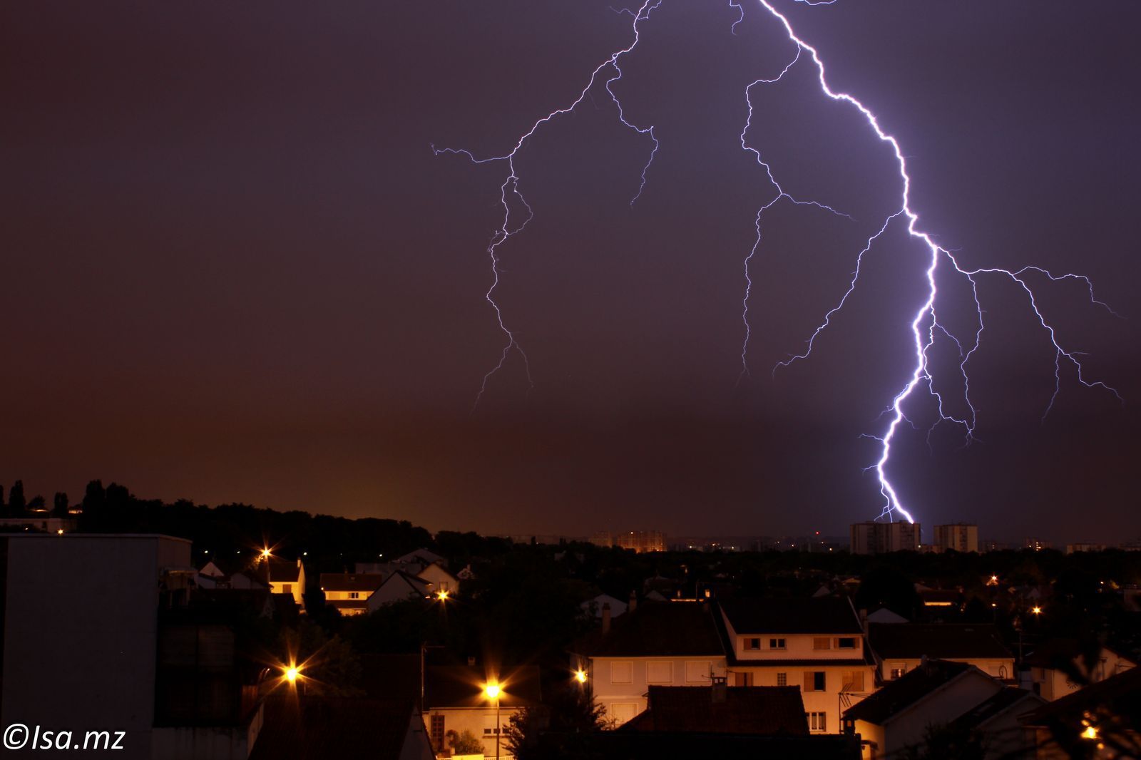 Orage sur Antony