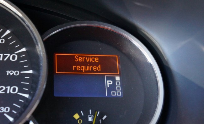 The Service required light indicates an error in the car system: the machine must be diagnosed