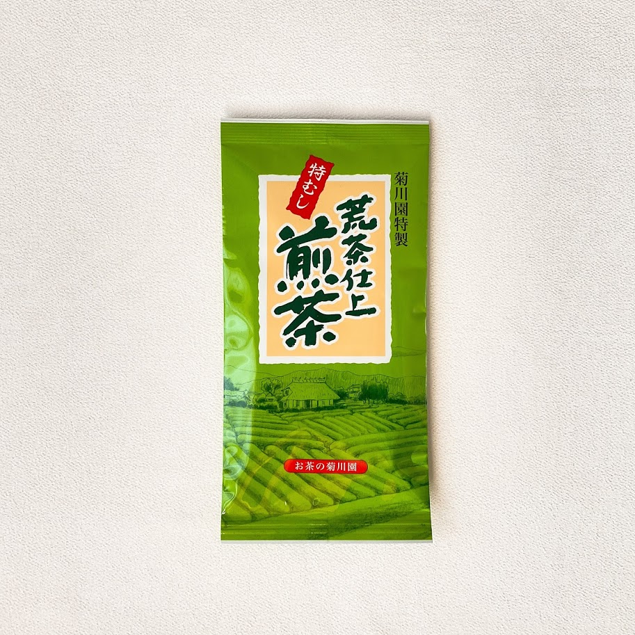 荒茶　（くき・粉・煎茶）100g　￥864　リーフ