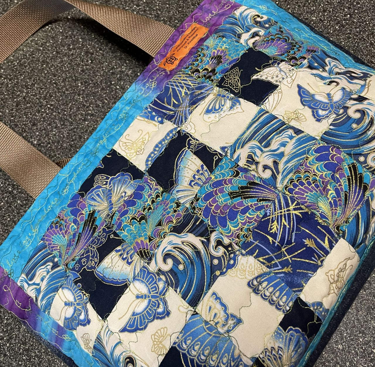 Blue Stamp (small pieces) bag
