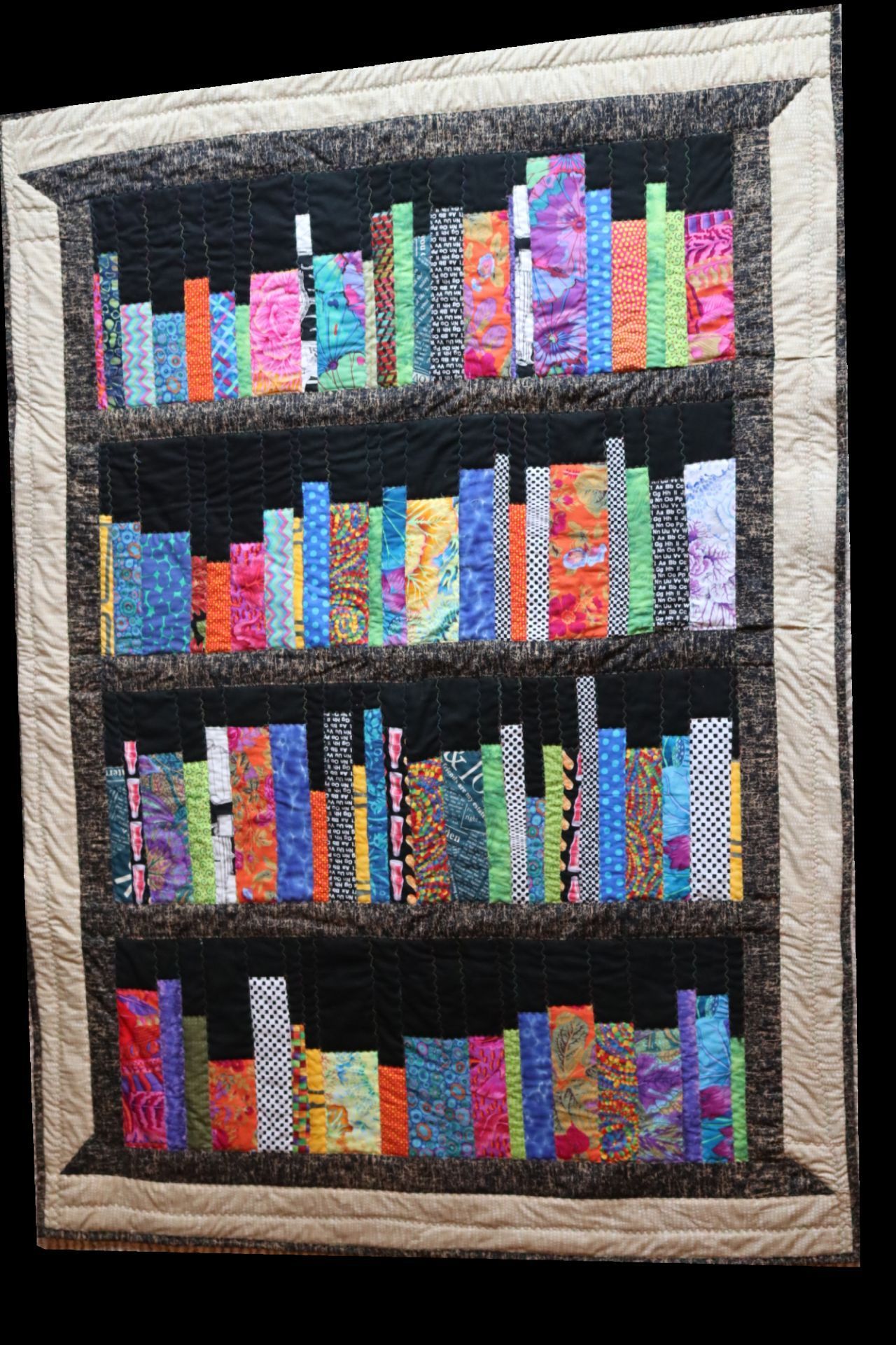Bookcase Illusion quilt