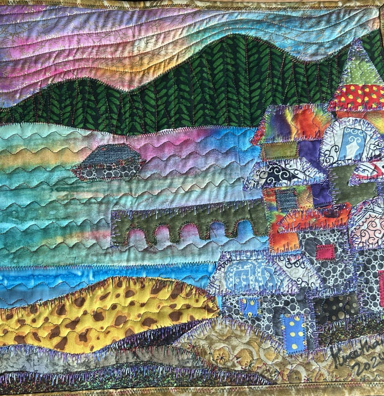 Quilt art detail
