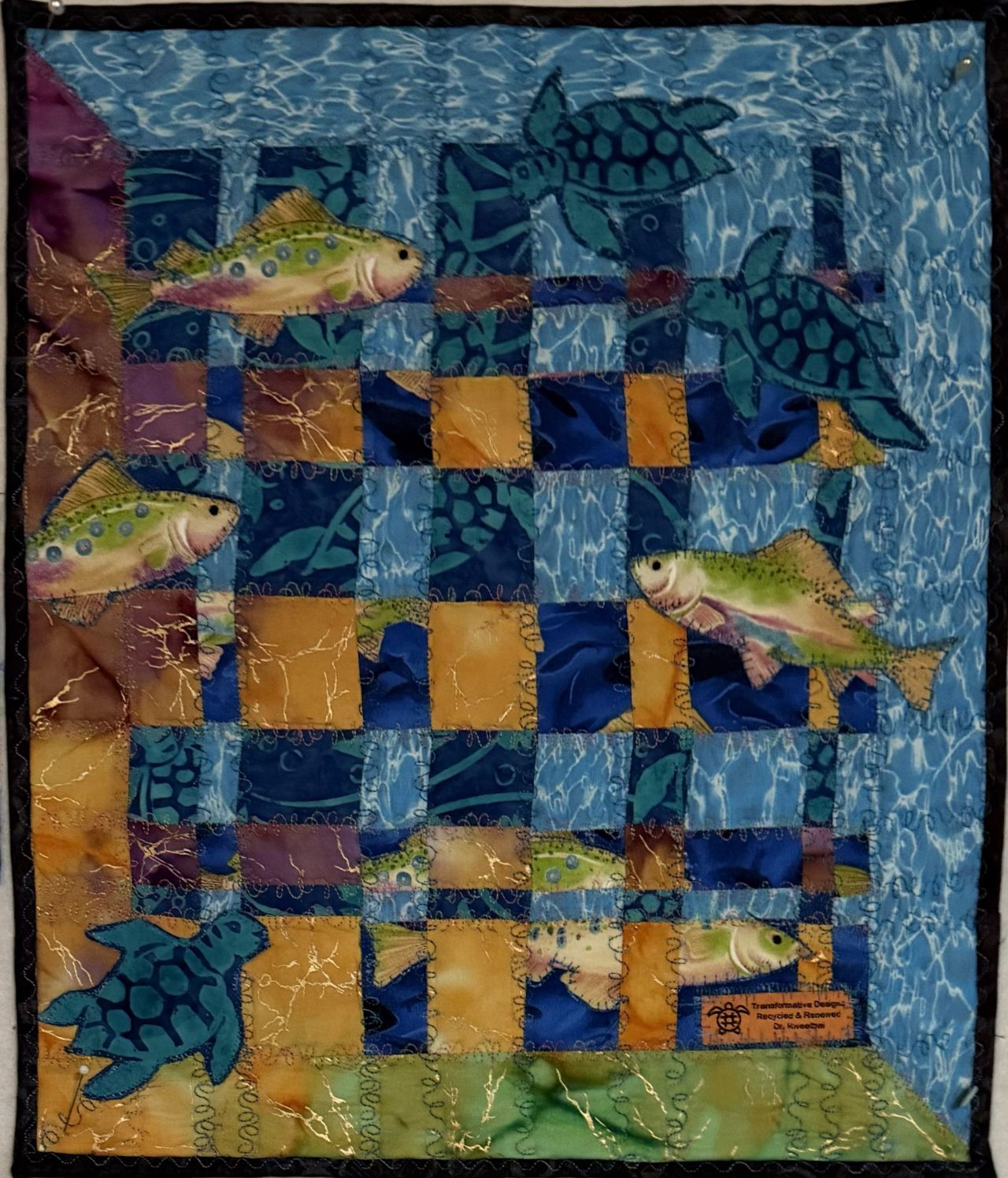 Fish Convergence quilt
