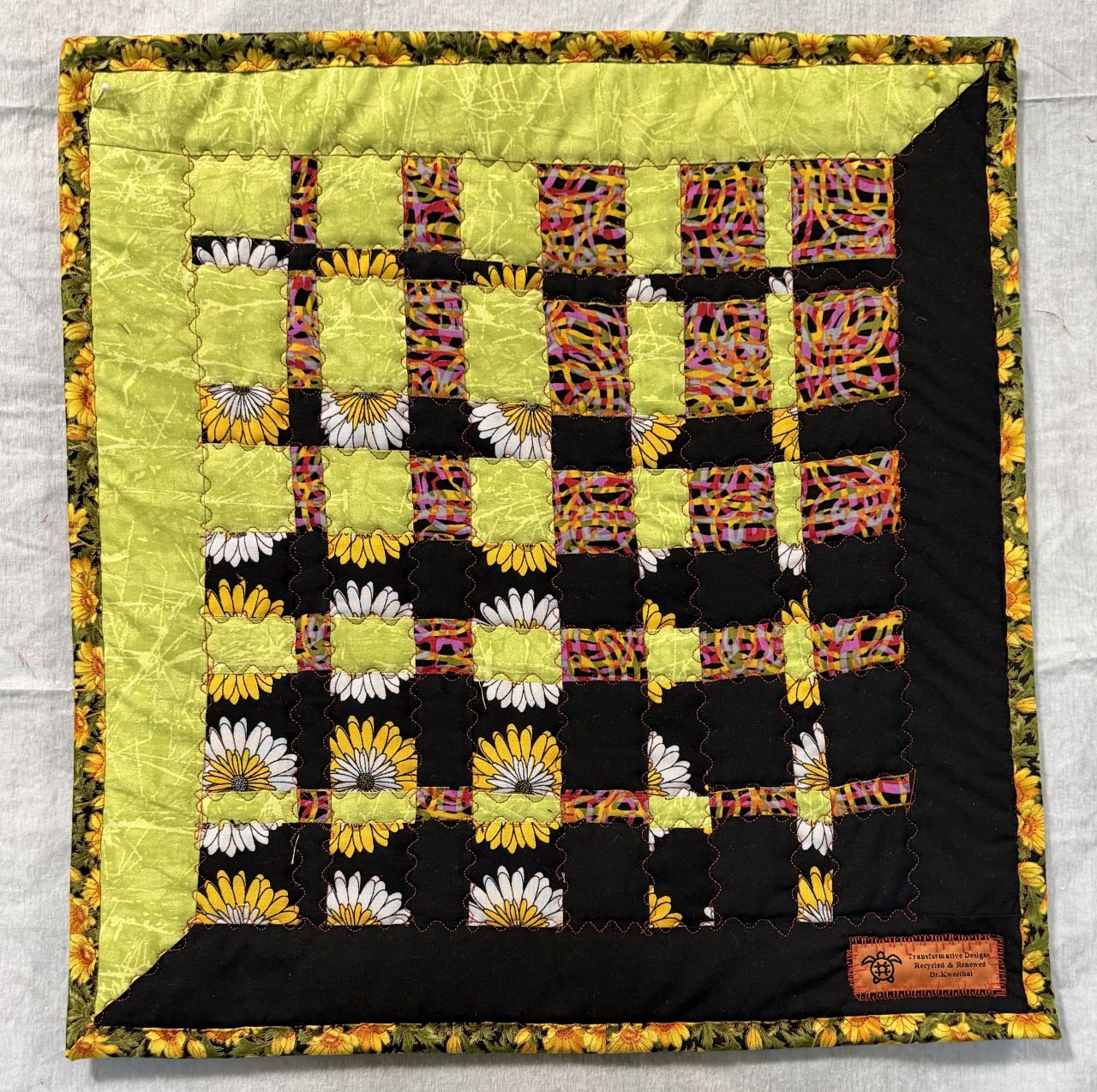 Yellow Convergence quilt