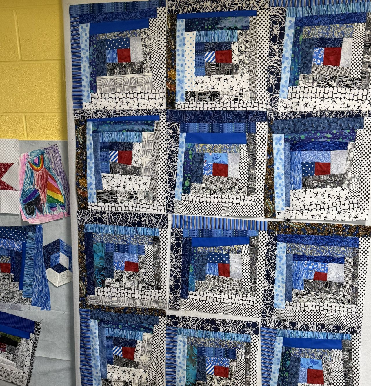 Wonky Blue quilt