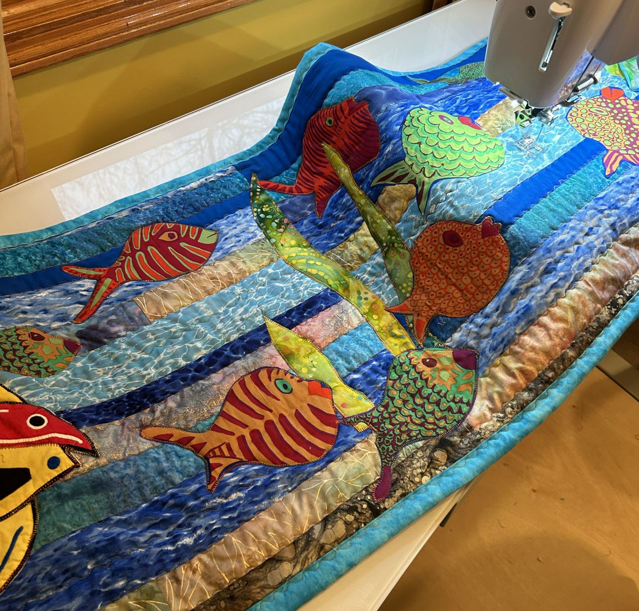 Fish forward stitching