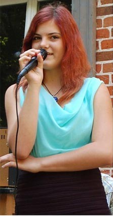 Jenny Kroll begeisterte mit ihrem Gesang