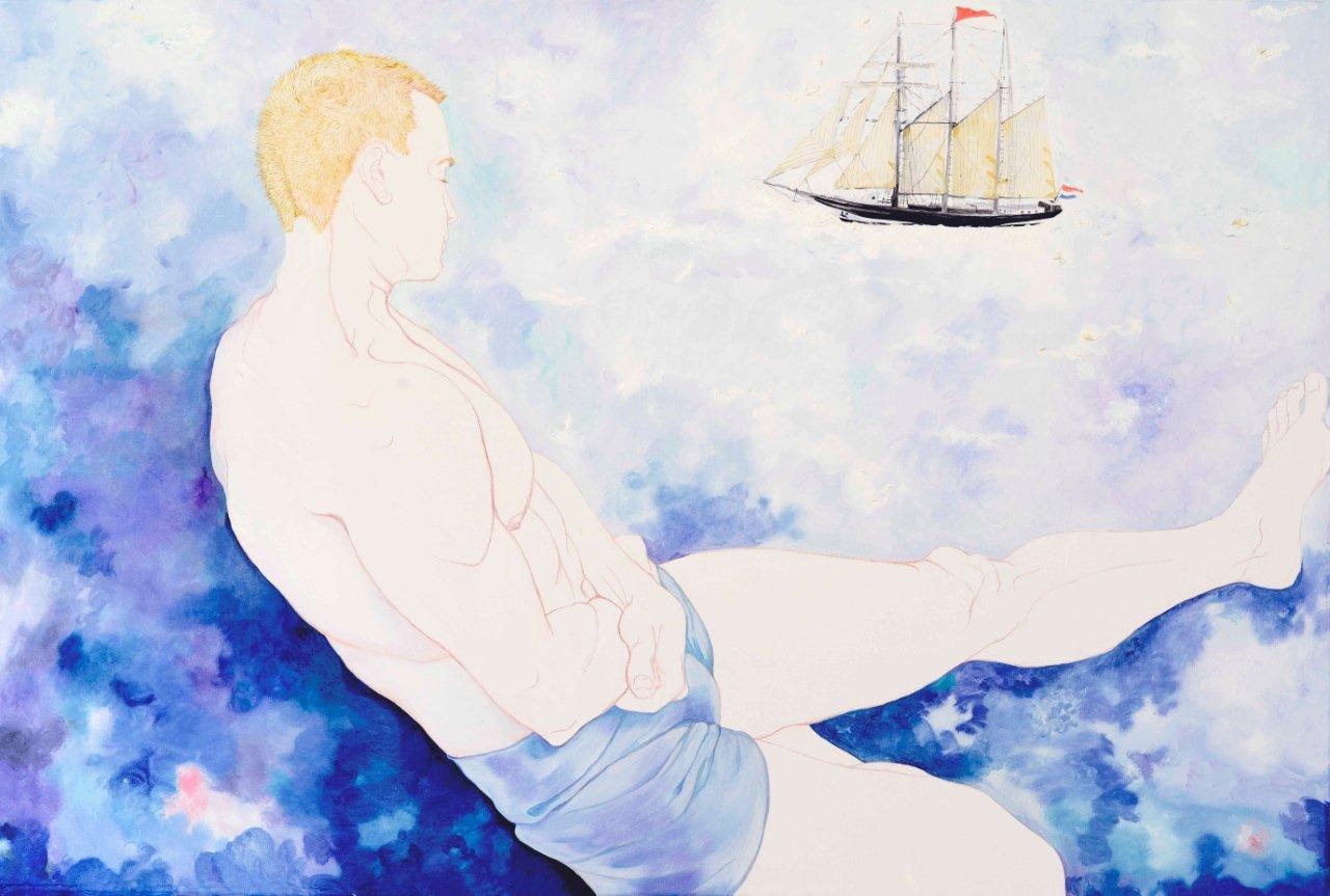 "Traum einer Seemannswitwe" 80 x 110 cm Öl auf Leinwand 2014