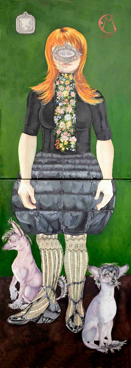 "Selbstportrait 1+2" 2 x 60 x 80 cm Öl auf Leinwand 2012