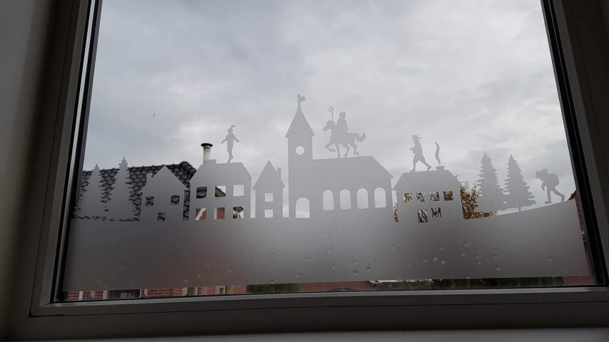 Raamsticker sinterklaas