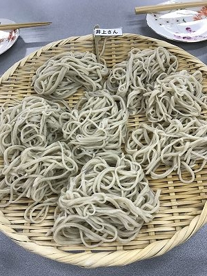 奥様が毎回楽しみにしていらっしゃるおそばです!