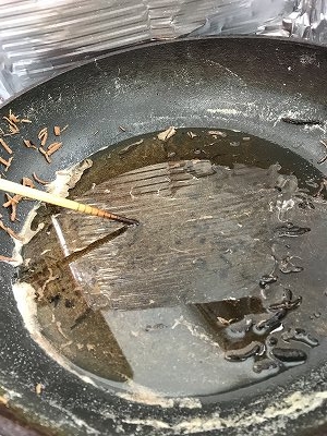 こんなわずかな油で「かき揚げ」を作ってるんだ!と、HPに掲載したほうが良いとのこと。自慢??(*^-^*)