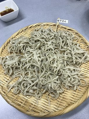 Mさんが打ったお蕎麦です。