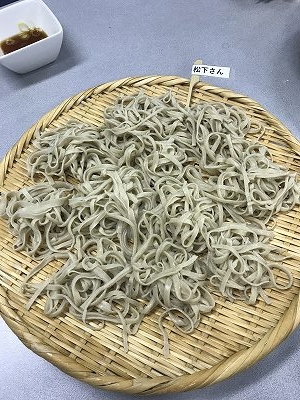 Ｍさんが打ったお蕎麦です。