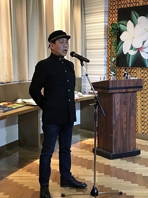 いつもの応援エール!! 素晴らしい内容のエールで笑わせてくれました。
