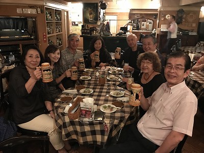 食事も美味しかった!!話が弾み、ジャズを聴く前も楽しいひととき(^^♪