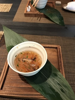 のど越しの良いところてん!お出汁がしっかりして美味しいです。喉元につるり(^^♪