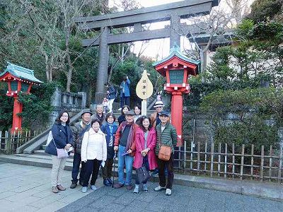 本日の「鎌倉・江の島七福神めぐり」はこれで終了です。何かたくさんの「気」をもらったような気がします(^^♪ありがとうございました!!たくさん「徳」を積みます!(^^)!