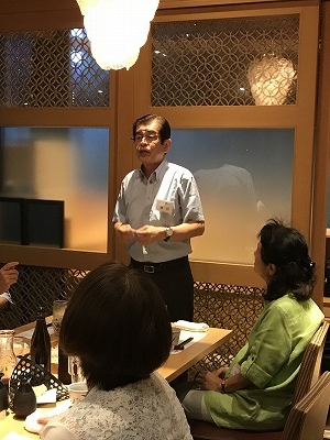 急遽お願いした司会者、心良く引き受けてくださって、ありがとうございました。感謝!!