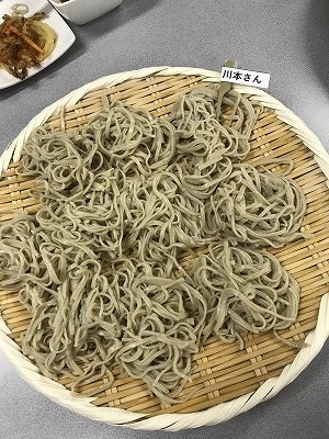 Kさんの打ったお蕎麦です。