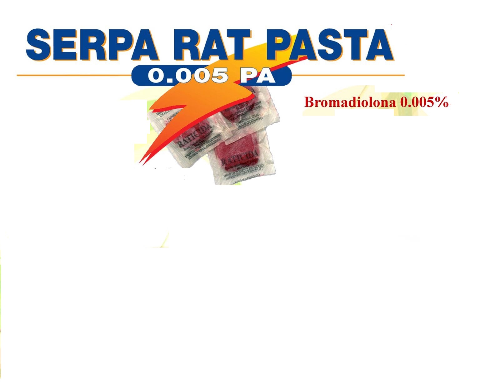 Rodenticida: Serpa Rat Pasta, IA: Bromadiolona