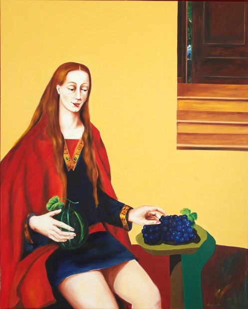 Les longues confidences 1992, 100x80cm 