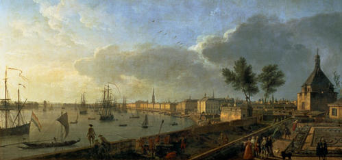 Joseph Vernet, Deuxième vue de Bordeaux, prise du château Trompette, 1759