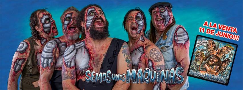BODY PAINTING MOJINOS ESCOZIOS. Portada del nuevo disco "Semos unos Maquinas"