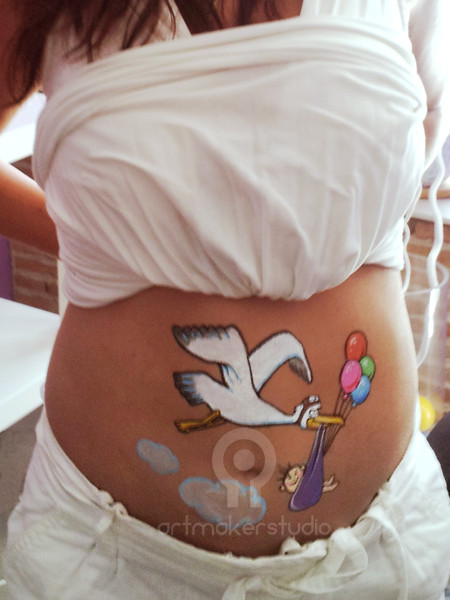 BELLY PAINT ARTMAKERSTUDIO - La cigüeña Madrid