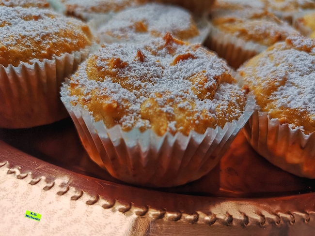 Glutenfreie Lieblings-Backrezepte 2: Glutenfreie Käsekuchen-Muffins mit Vanillepudding
