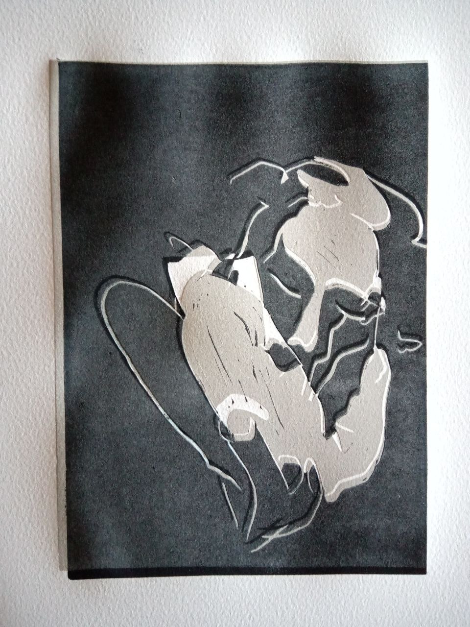 lisa, 2024, 15 x 21cm, linoldruck